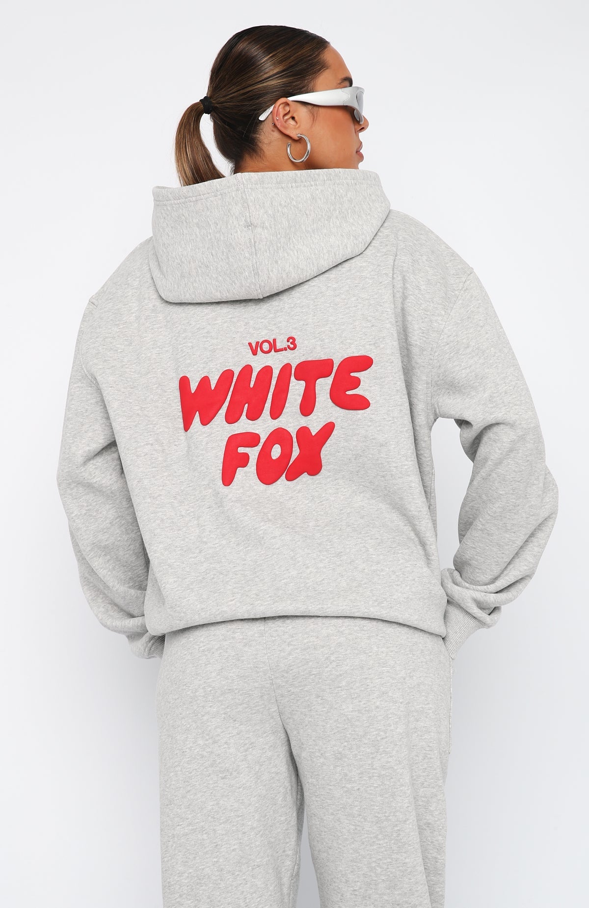 ENSEMBLE WHITE FOX - GRIS ROUGE